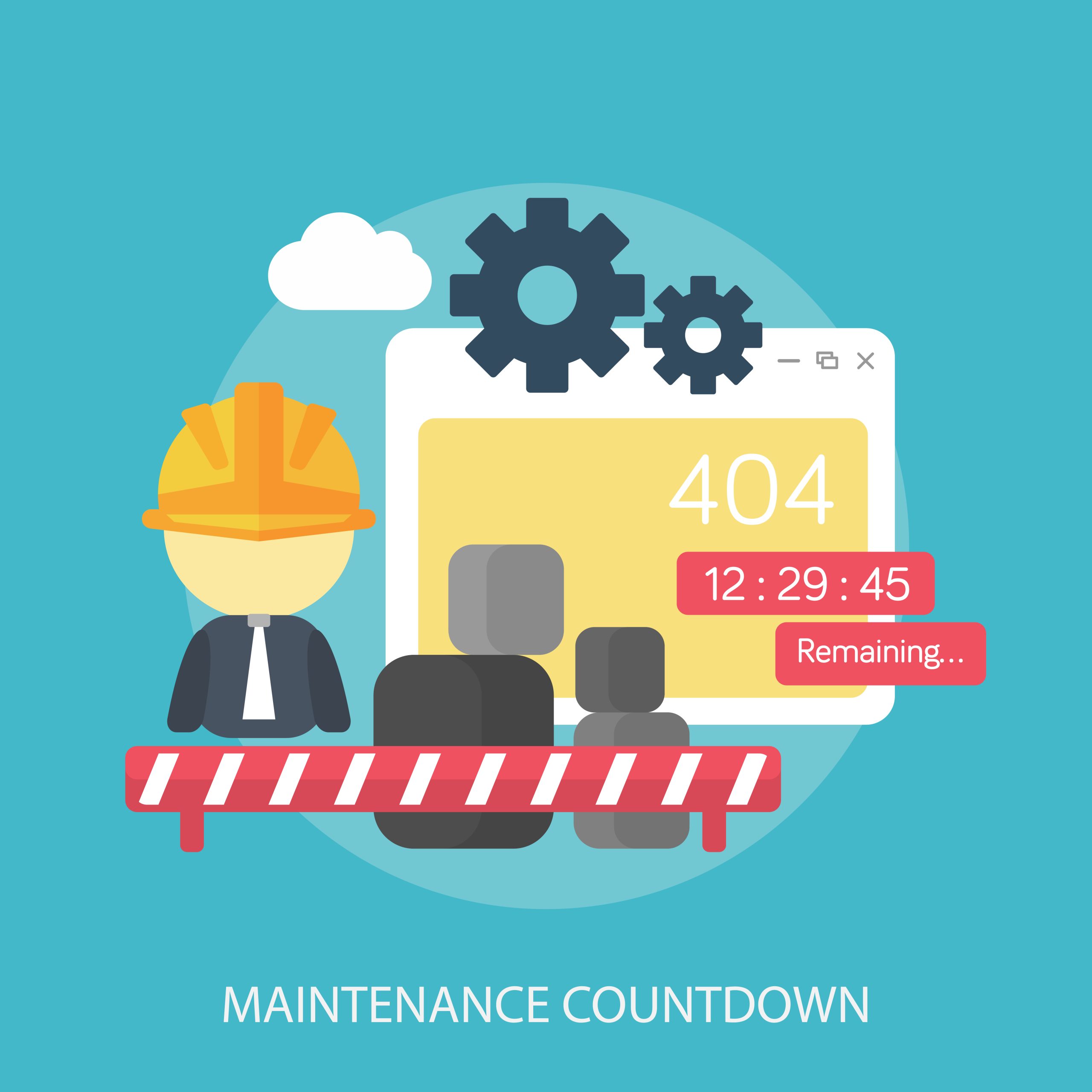 Website Maintenance Countdown